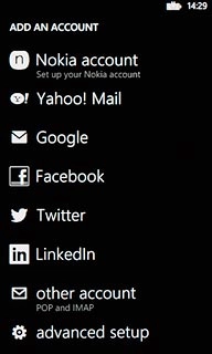 Press advanced setup.