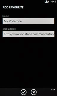 Press the confirm icon.