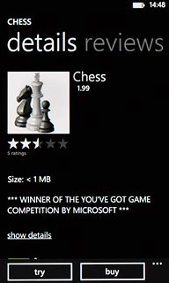 To buy an app:Press buy.