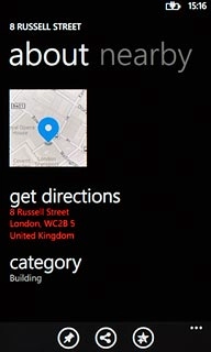 Press the favourite icon to save the destination as a favourite.