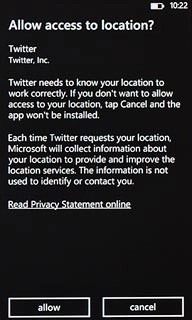 Press allow to confirm.Wait a moment while the application is installed.