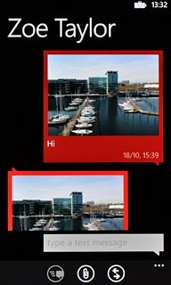 Press the text input field.Write the required text.