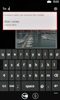Press the required contact.
