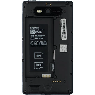 Slide the memory card into the holder until it clicks into place.