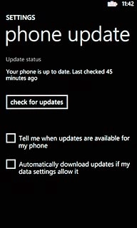 Press check for updates.If a new software version is available, it's displayed.Follow the instructions on the display to update your phone's software.
