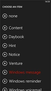 Once you've found a message tone you like, press the required message tone.