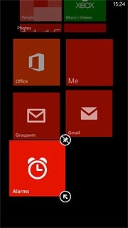 To remove a shortcut:Press the delete icon.
