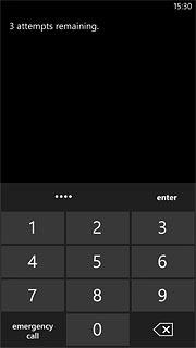 Key in your PIN and press enter.Depending on the current setting, your PIN is turned on or off.