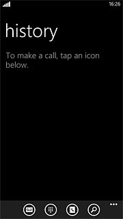 Press the keypad icon.