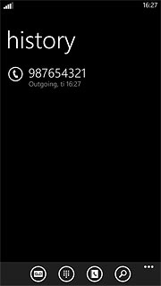 Press the required call.