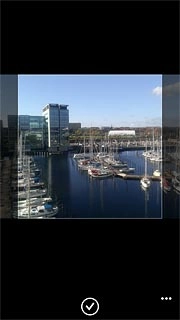 Slide your finger right or left on the display to select the required section.