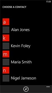 Press the required contacts to merge the contacts.