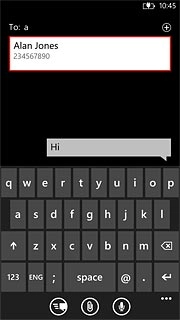Press the required contact.