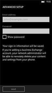 Press the field below Password and key in the password for the server.