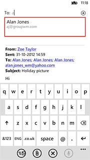 Press the required contact.