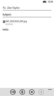 Press the send icon.