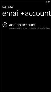 Press add an account.