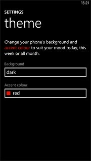 Press the field below Background.