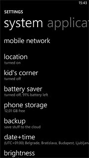 Press mobile network.