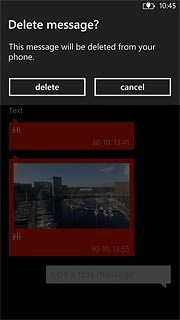 Press delete to confirm.