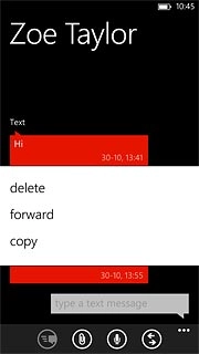Press forward.Key in the first letters of the required contact.Matching contacts are displayed.