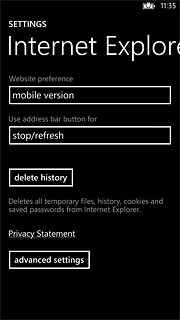 Press delete history.