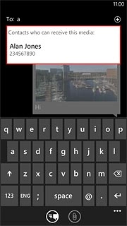 Press the required contact.