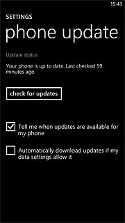 Press check for updates.If a new software version is available, it's displayed.Follow the instructions on the display to update your phone's software.