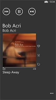 To fast forward or rewind the current audio file:Press and hold arrow right or arrow left.