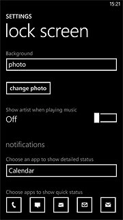 Press change photo.Go to the required folder.