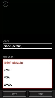 Press the required resolution.