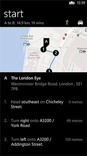 If required, press a mode of transportation at the top of the display.Follow the instructions on the display to go to the selected destination.
