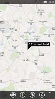 Press the current position icon.