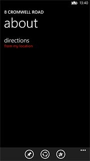Press the favourite icon to save the destination as a favourite.