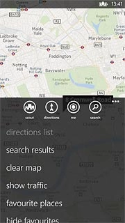 Press favourite places.