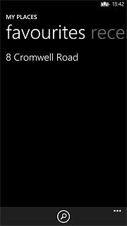 Press the required destination for more information.