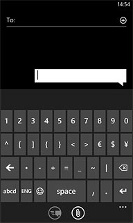 Press abcd to return to text input.