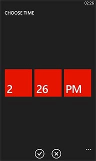 Press hours and minutes and follow the instructions on the display to find the required time.