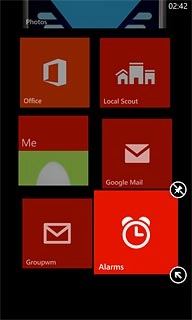 To remove a shortcut:Press the delete icon.