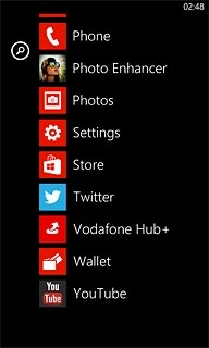 Press Phone.The call list is displayed.