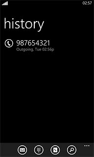 Press the required call.