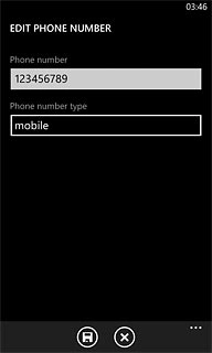 Press the field below Phone number type.