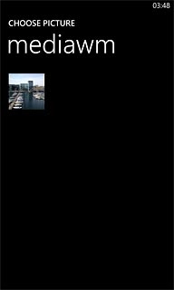 To use a saved picture:Go to the required folder.Press the required picture.