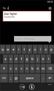 Key in the first letters of the required contact.Matching contacts are displayed.Press the required contact.