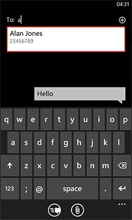 Press the required contact.