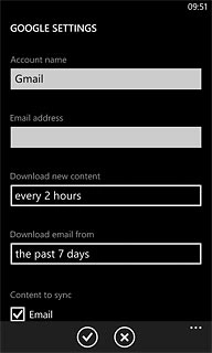 Press the confirm icon.