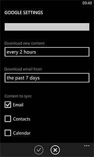 Press the field below Download email from.