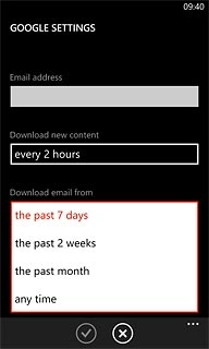Press the required period or any time.