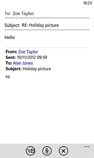 Press the send icon.