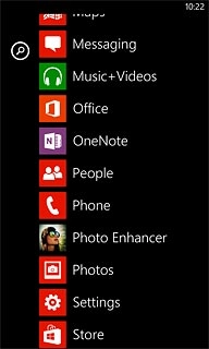 Slide your finger left on the display.Press Store.